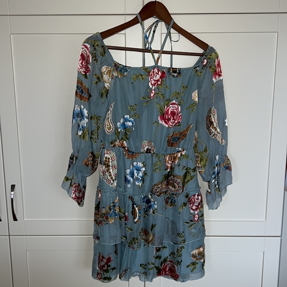 Alice + Olivia Floral Waylon Mini Dress - Picture 5 of 8